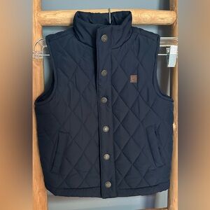 Boys Janie and Jack Quilted Navy Vest